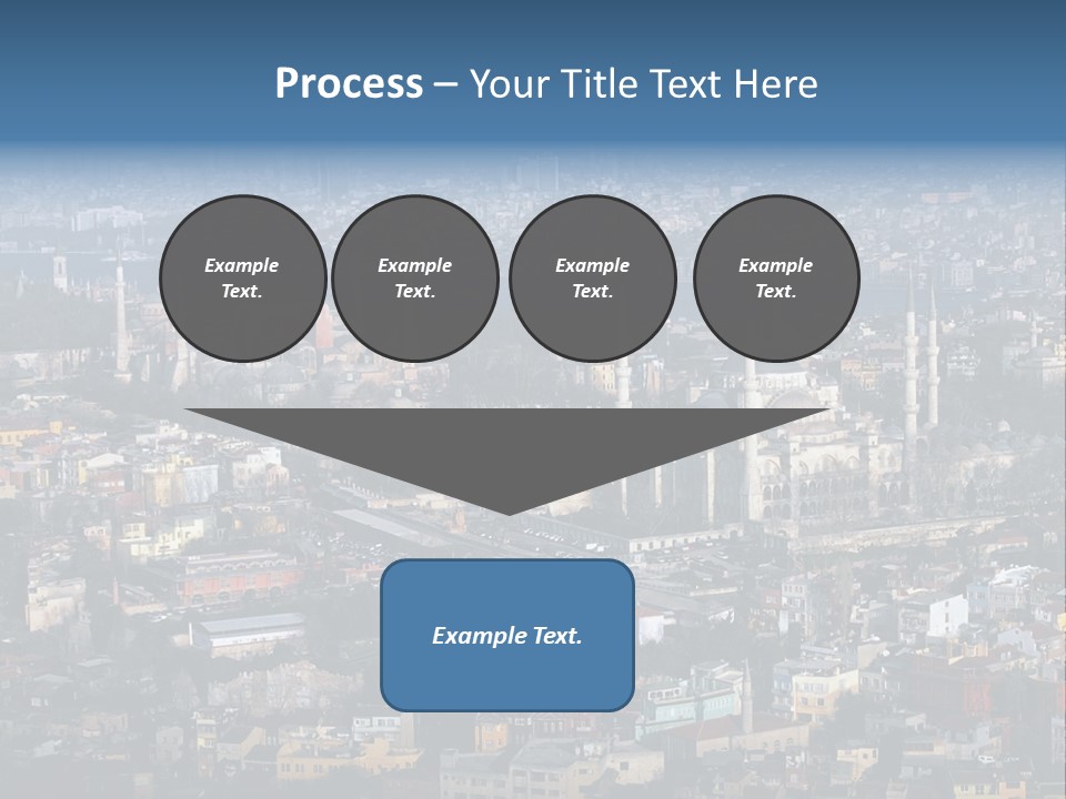 A View Of A City From A High Point Of View PowerPoint Template