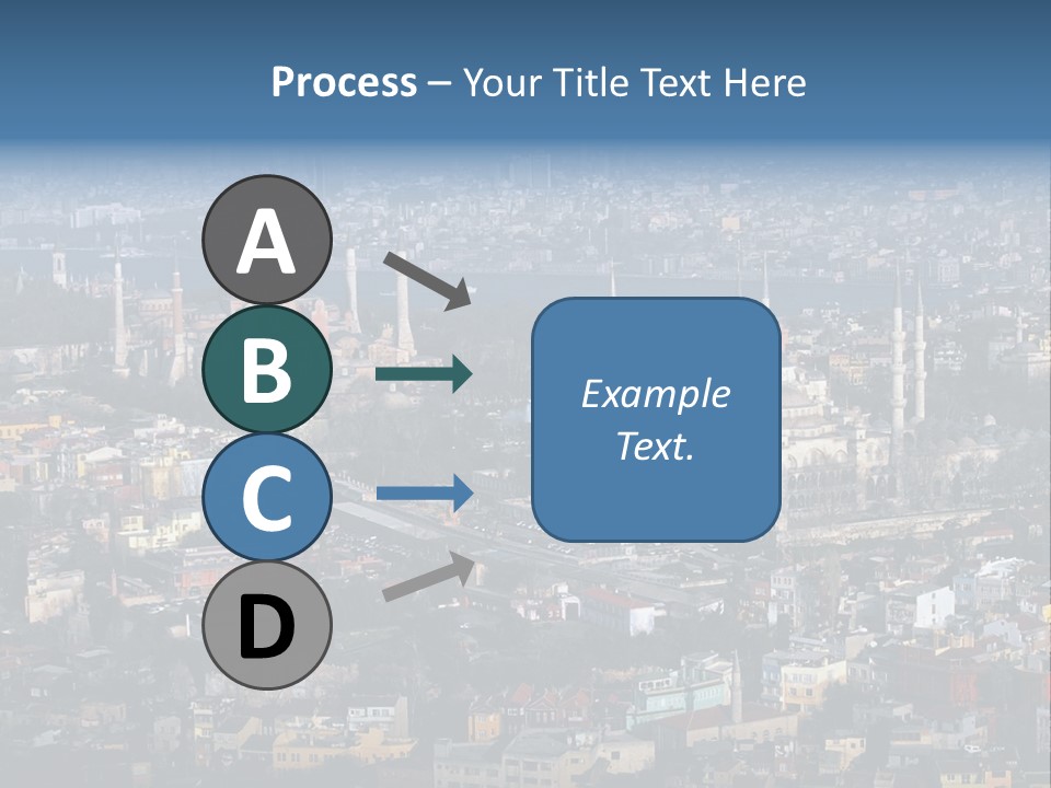 A View Of A City From A High Point Of View PowerPoint Template