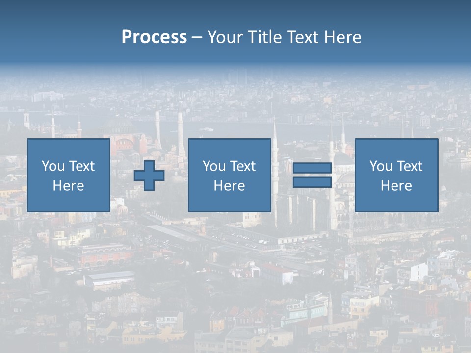 A View Of A City From A High Point Of View PowerPoint Template