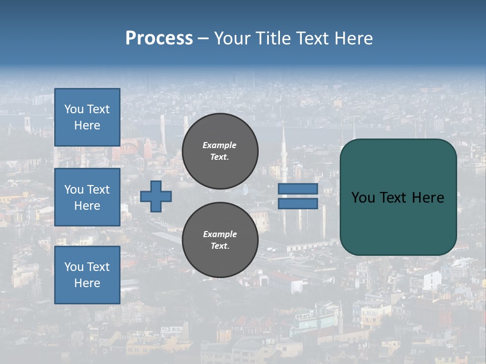 A View Of A City From A High Point Of View PowerPoint Template