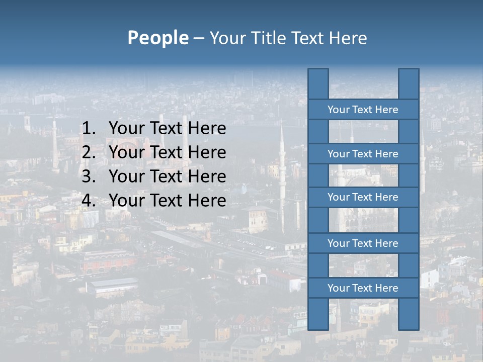 A View Of A City From A High Point Of View PowerPoint Template