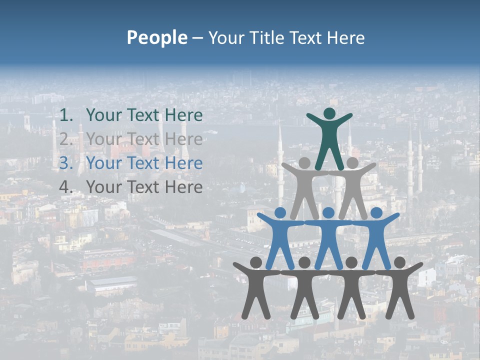A View Of A City From A High Point Of View PowerPoint Template