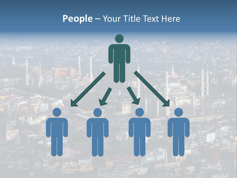 A View Of A City From A High Point Of View PowerPoint Template