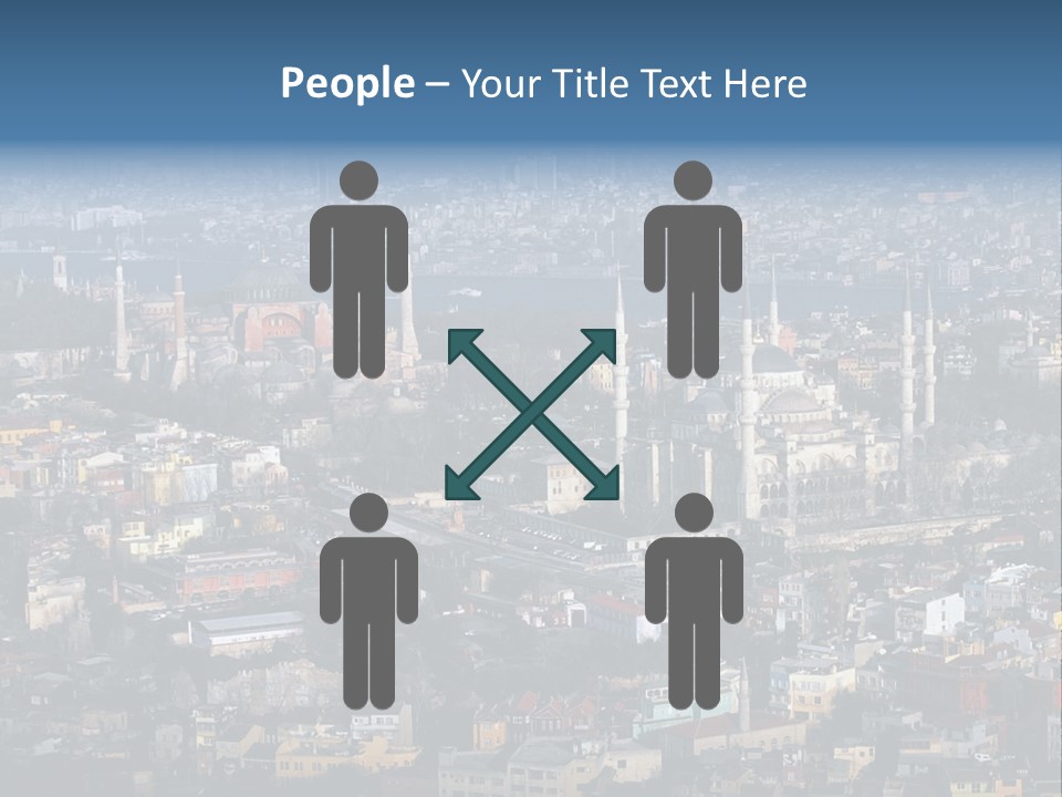 A View Of A City From A High Point Of View PowerPoint Template