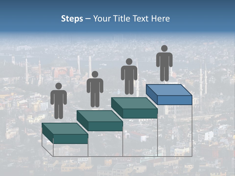 A View Of A City From A High Point Of View PowerPoint Template