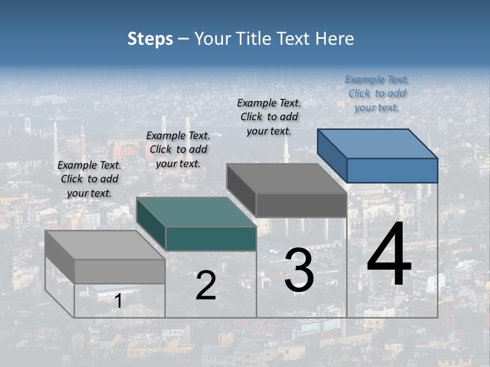 A View Of A City From A High Point Of View PowerPoint Template