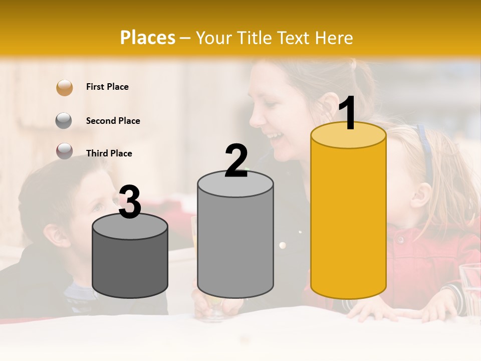 Three Autumn Mom PowerPoint Template