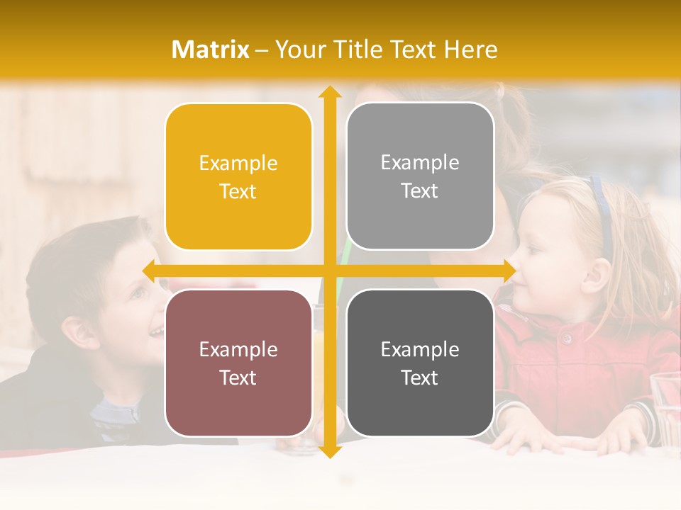 Three Autumn Mom PowerPoint Template