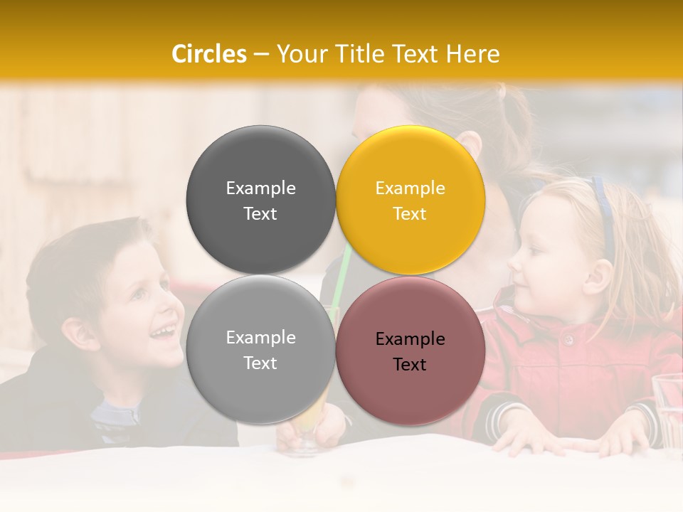 Three Autumn Mom PowerPoint Template