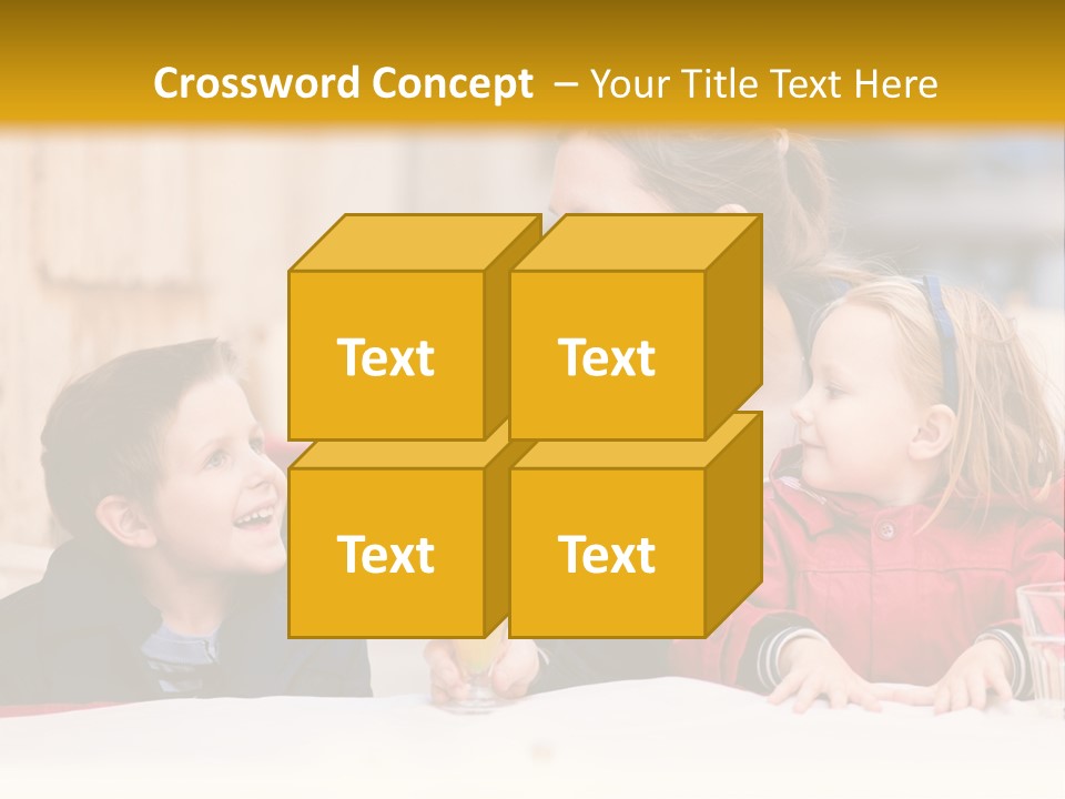 Three Autumn Mom PowerPoint Template