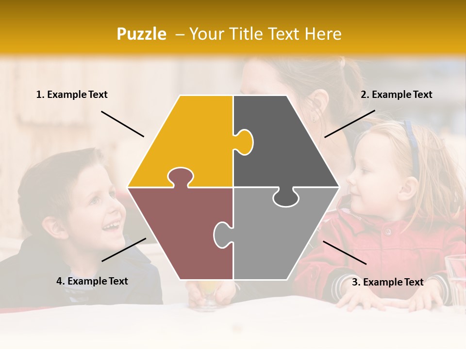 Three Autumn Mom PowerPoint Template