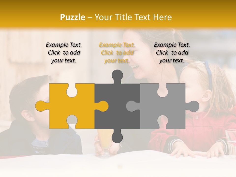 Three Autumn Mom PowerPoint Template