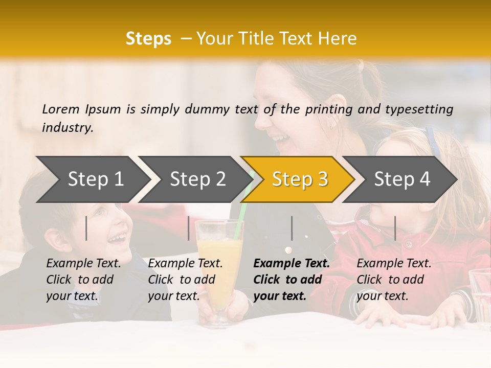 Three Autumn Mom PowerPoint Template