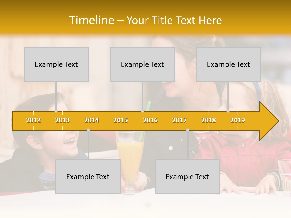Three Autumn Mom PowerPoint Template