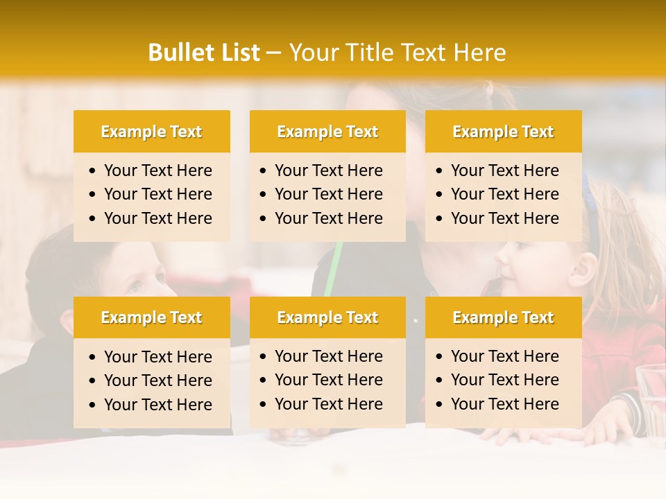 Three Autumn Mom PowerPoint Template