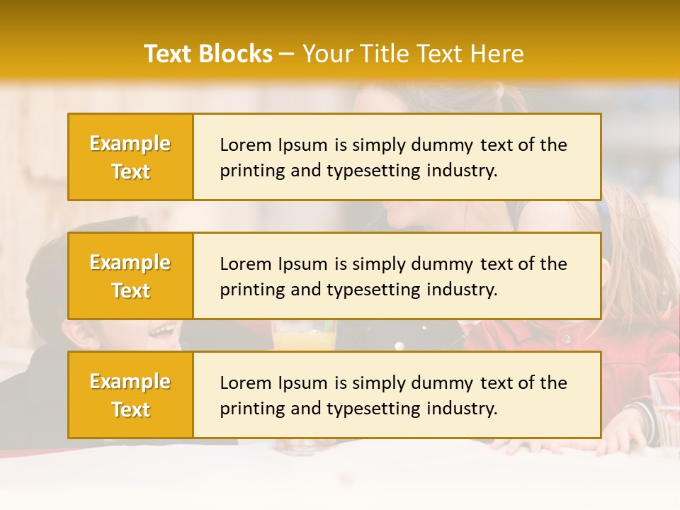 Three Autumn Mom PowerPoint Template