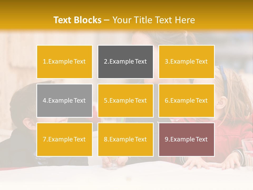 Three Autumn Mom PowerPoint Template