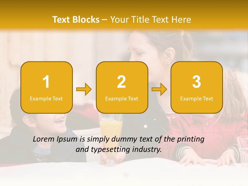 Three Autumn Mom PowerPoint Template