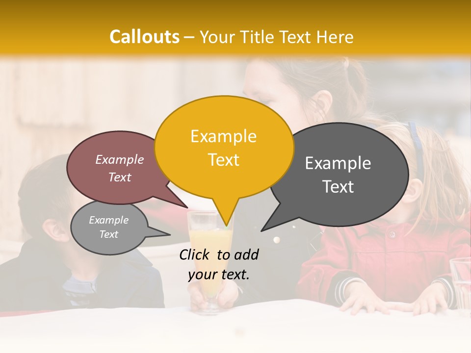 Three Autumn Mom PowerPoint Template