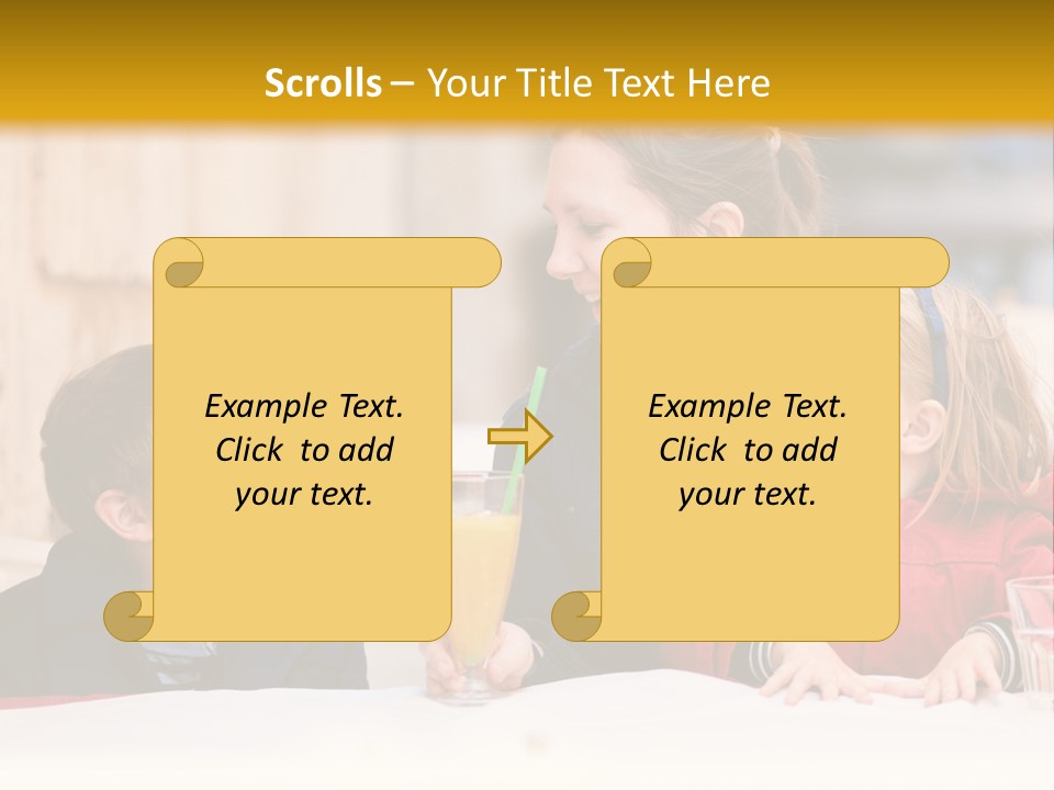 Three Autumn Mom PowerPoint Template