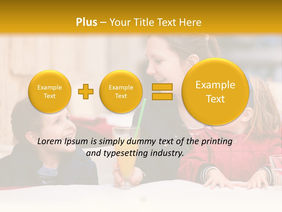 Three Autumn Mom PowerPoint Template