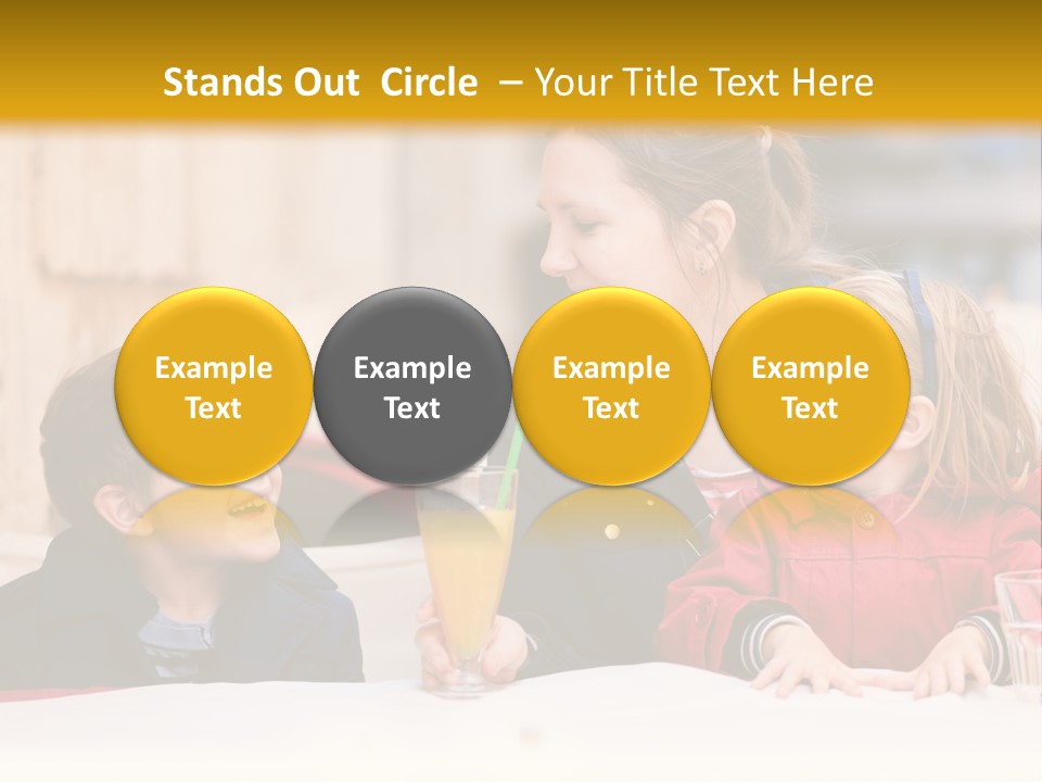 Three Autumn Mom PowerPoint Template