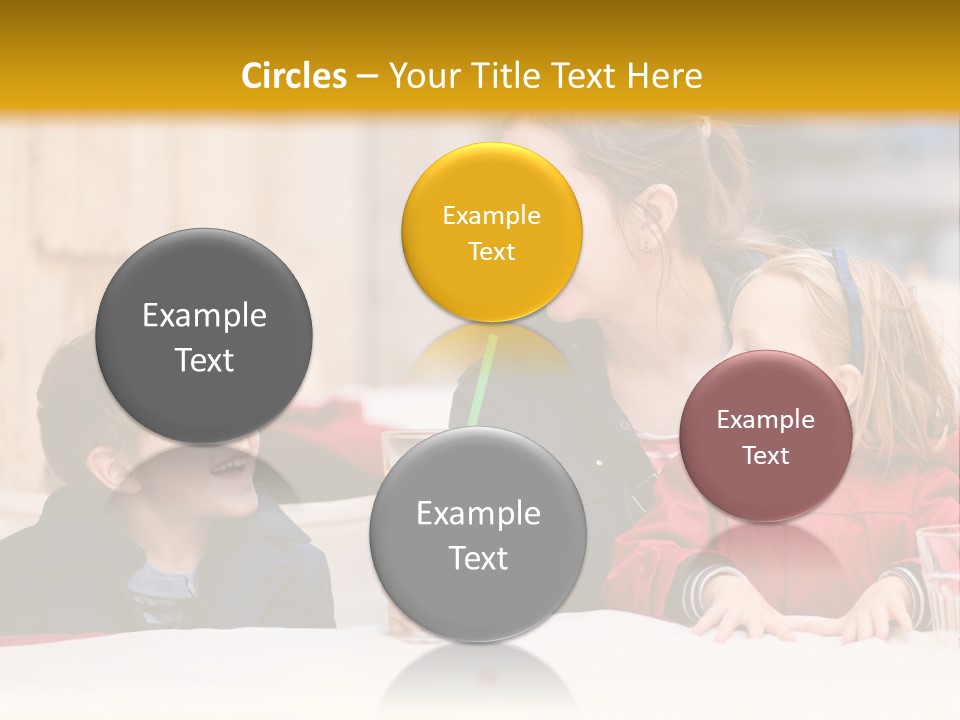 Three Autumn Mom PowerPoint Template