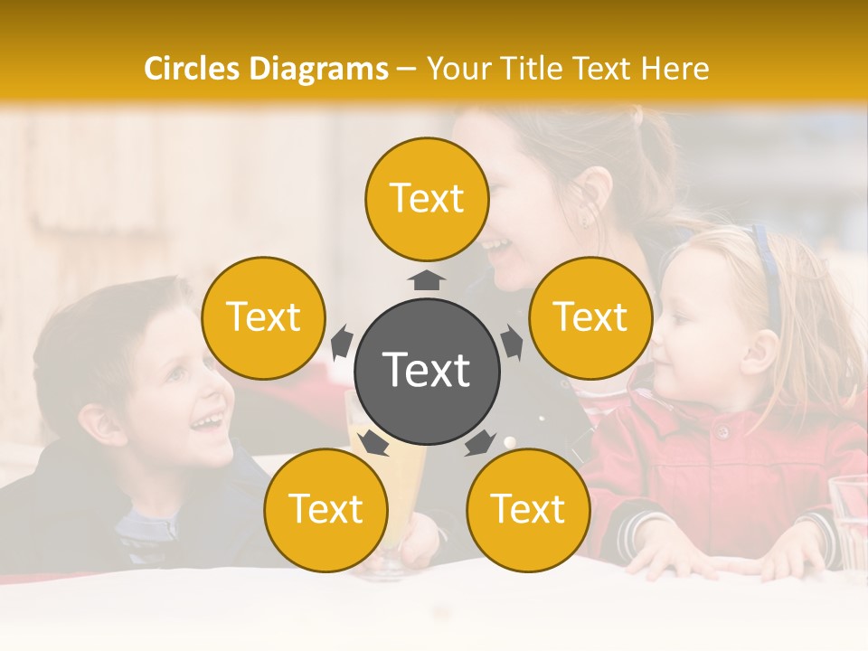 Three Autumn Mom PowerPoint Template