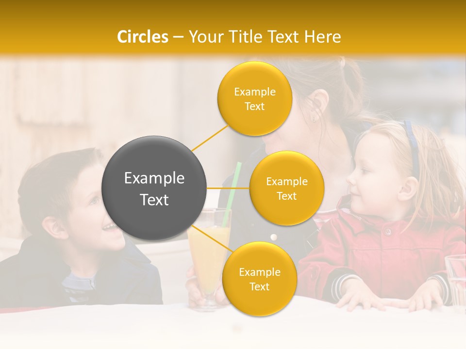 Three Autumn Mom PowerPoint Template