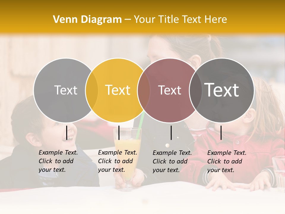 Three Autumn Mom PowerPoint Template