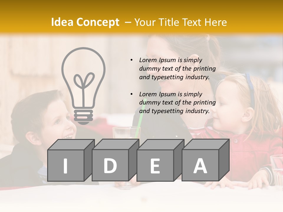 Three Autumn Mom PowerPoint Template