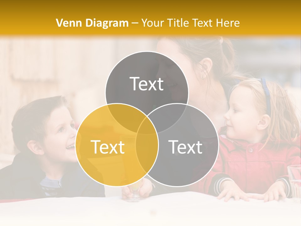 Three Autumn Mom PowerPoint Template