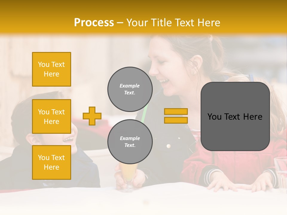 Three Autumn Mom PowerPoint Template