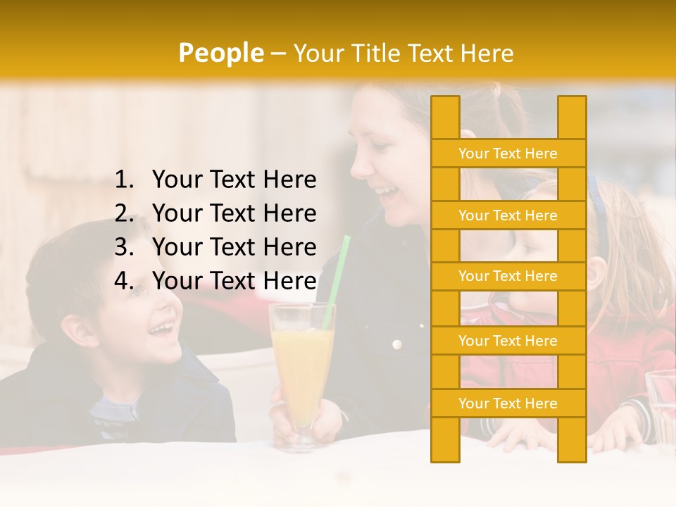 Three Autumn Mom PowerPoint Template