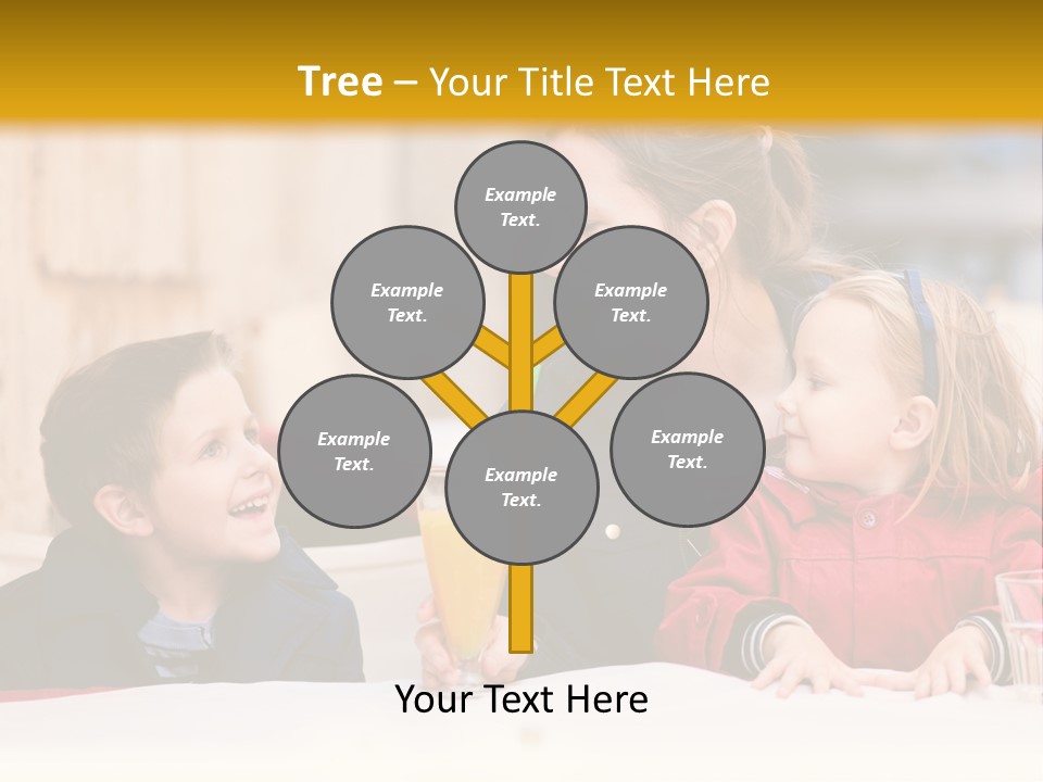 Three Autumn Mom PowerPoint Template