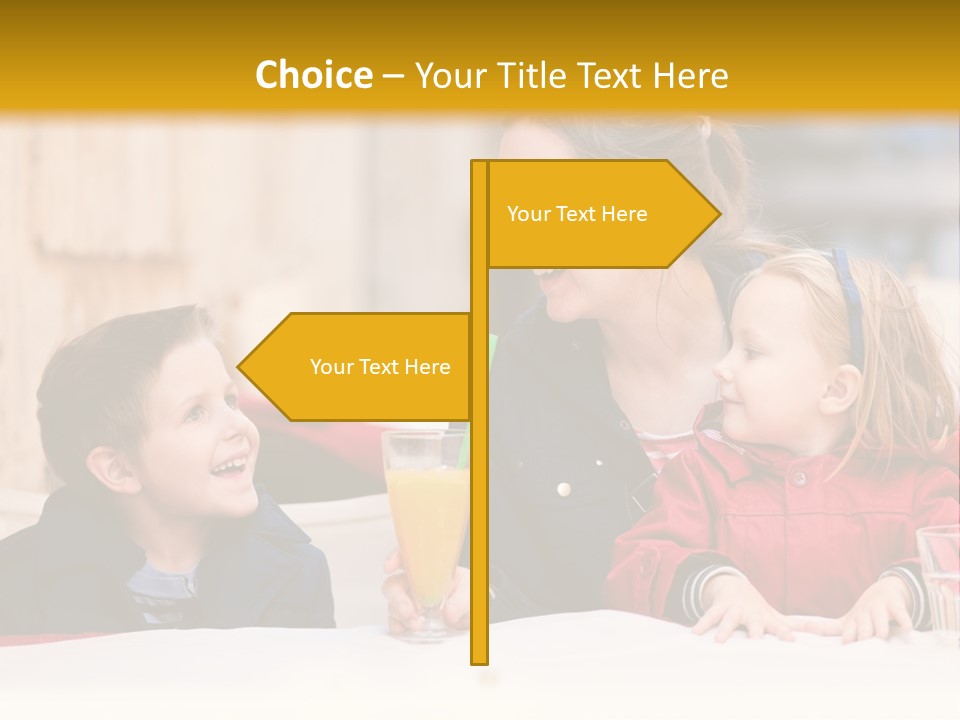 Three Autumn Mom PowerPoint Template