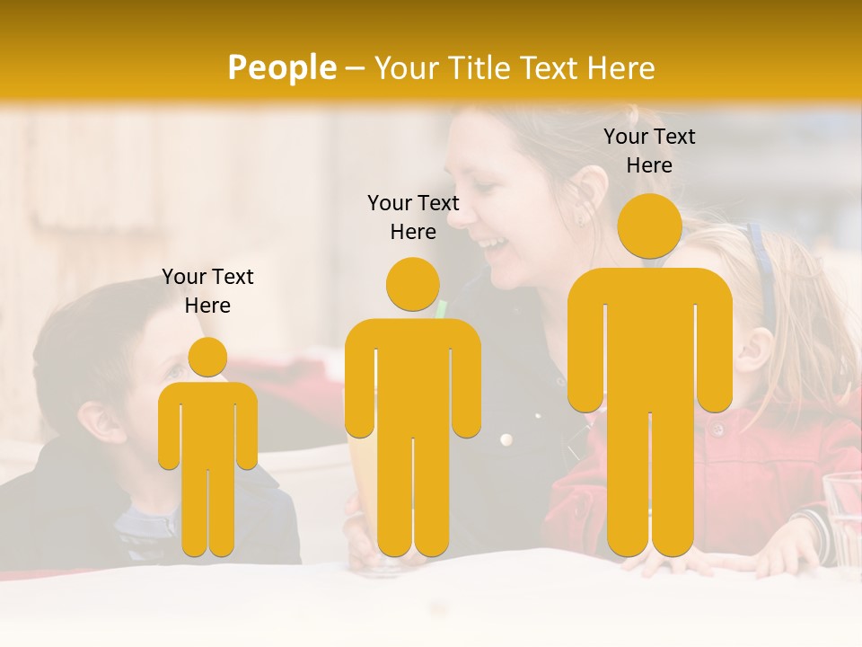 Three Autumn Mom PowerPoint Template