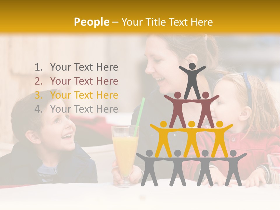 Three Autumn Mom PowerPoint Template