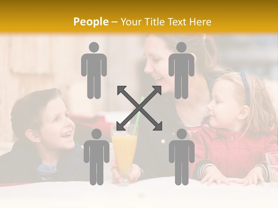 Three Autumn Mom PowerPoint Template