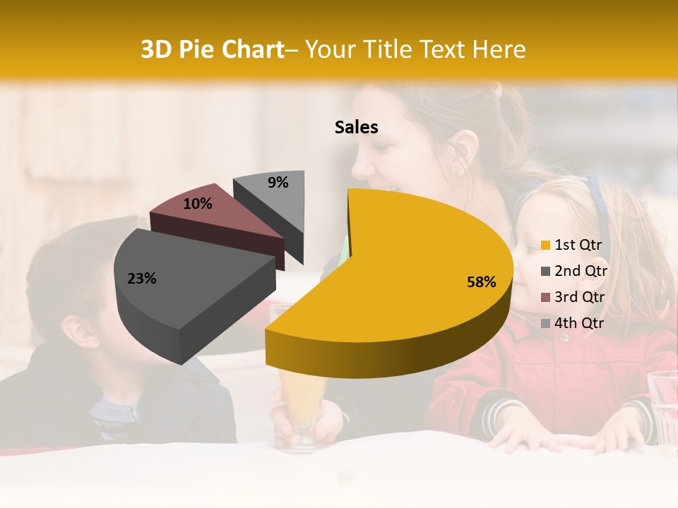 Three Autumn Mom PowerPoint Template
