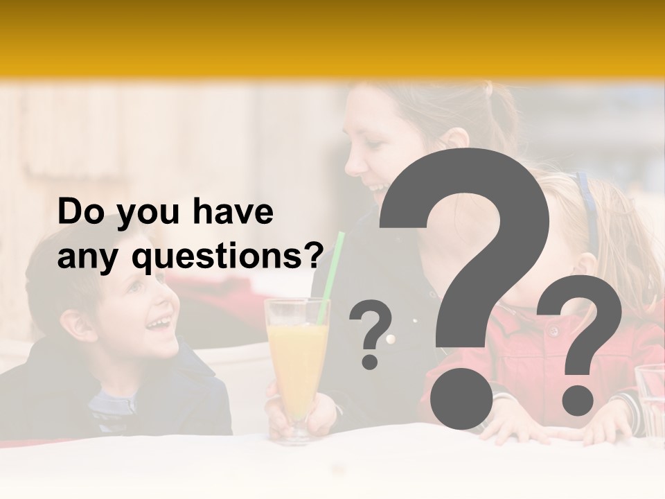 Three Autumn Mom PowerPoint Template