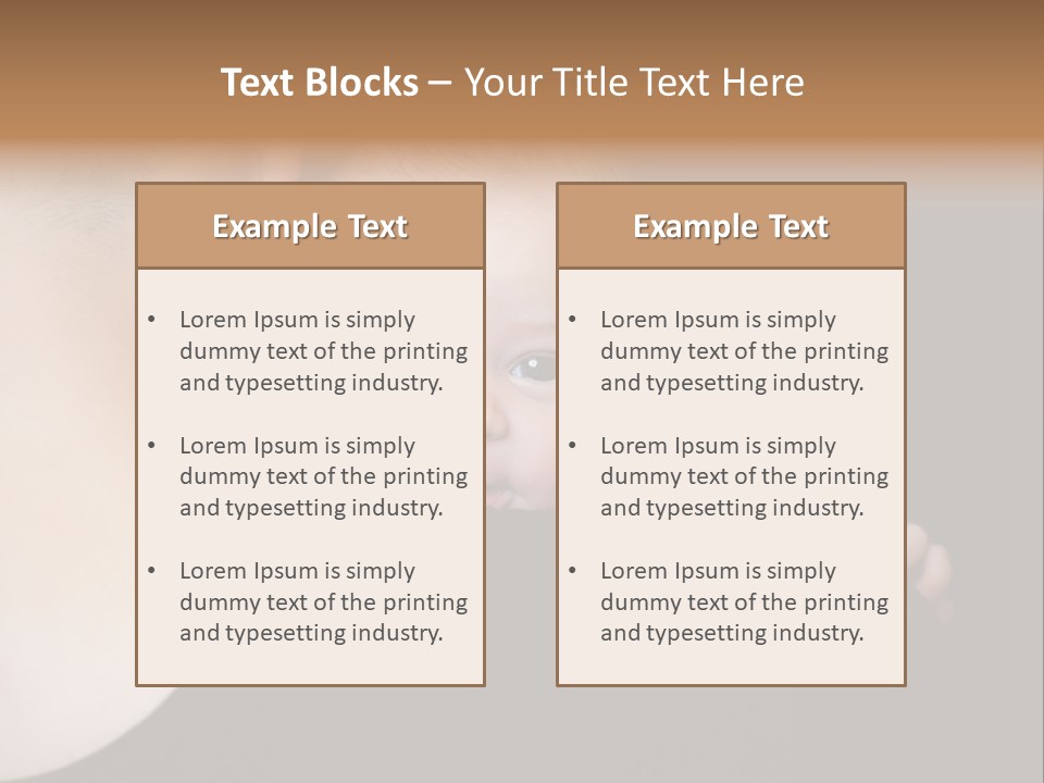 A Man Holding A Baby In His Arms PowerPoint Template