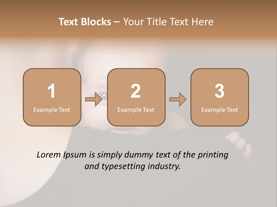 A Man Holding A Baby In His Arms PowerPoint Template