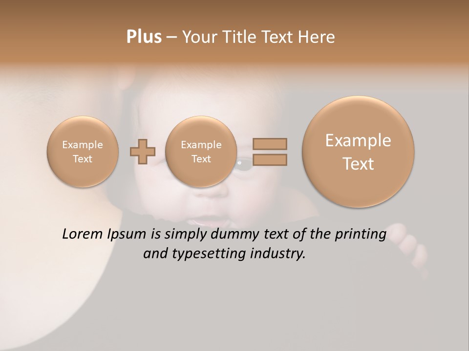 A Man Holding A Baby In His Arms PowerPoint Template