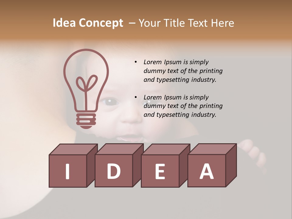 A Man Holding A Baby In His Arms PowerPoint Template