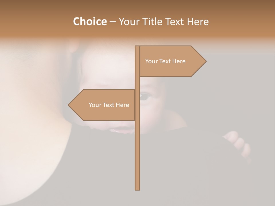 A Man Holding A Baby In His Arms PowerPoint Template