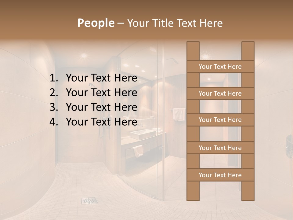 Looking People Idle PowerPoint Template