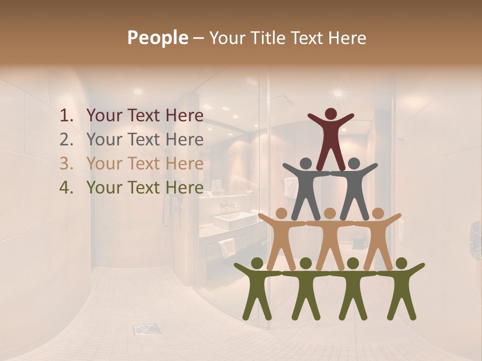 Looking People Idle PowerPoint Template
