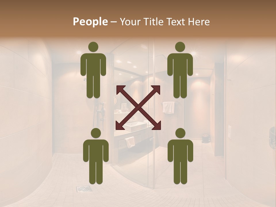 Looking People Idle PowerPoint Template
