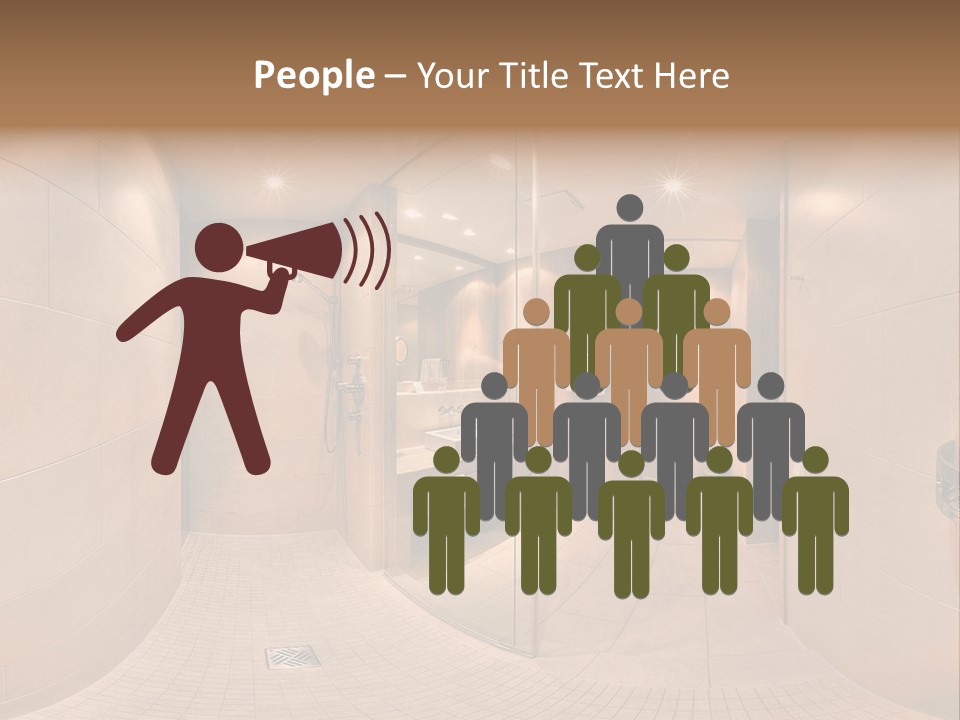 Looking People Idle PowerPoint Template